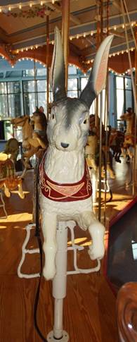 A close up of a carousel

Description automatically generated